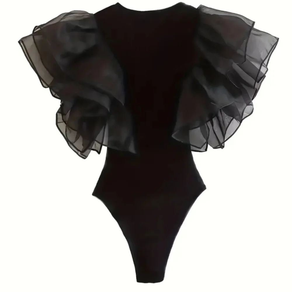 Crew Neck Bodysuit - Picture 1 of 2